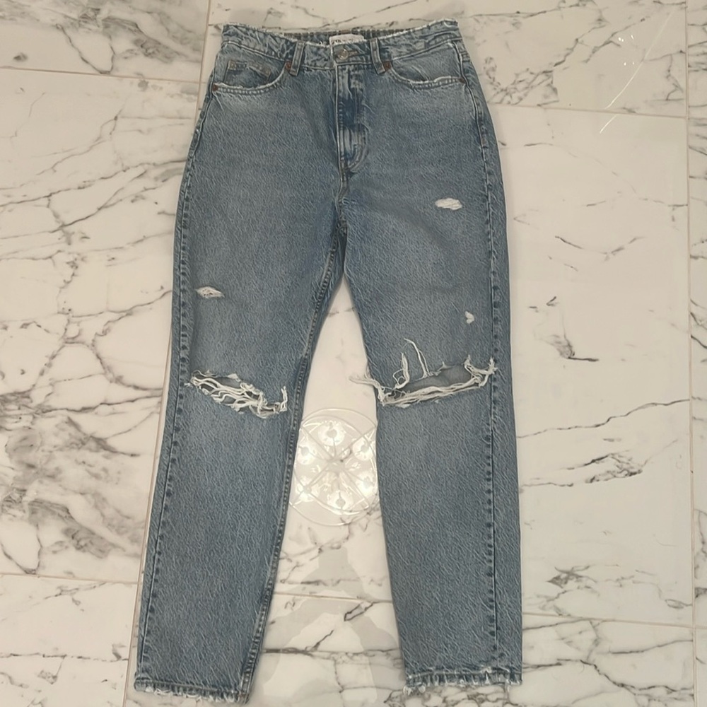 Zara stone wash jeans